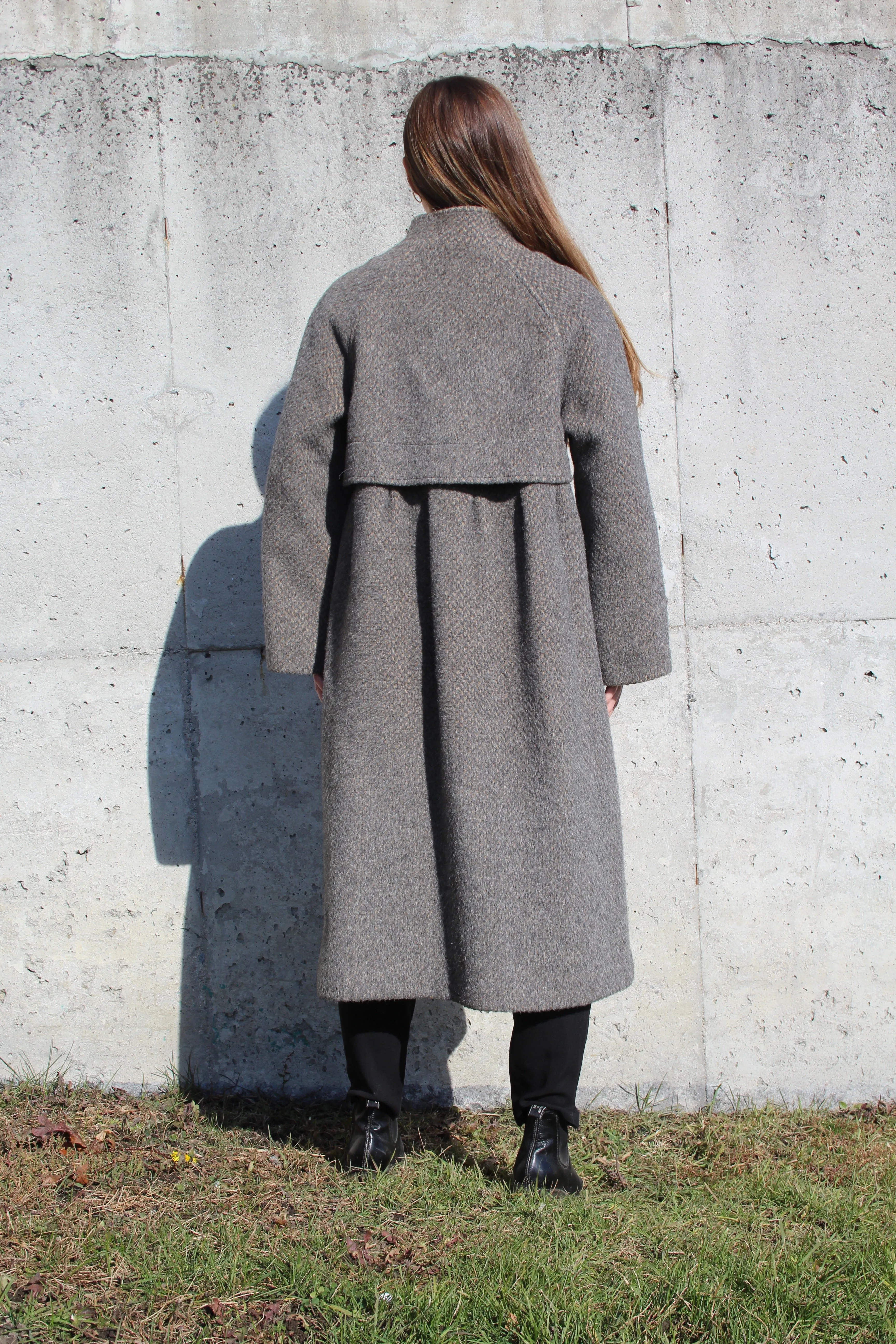 60s Yak Hair & Mohair Coat - L