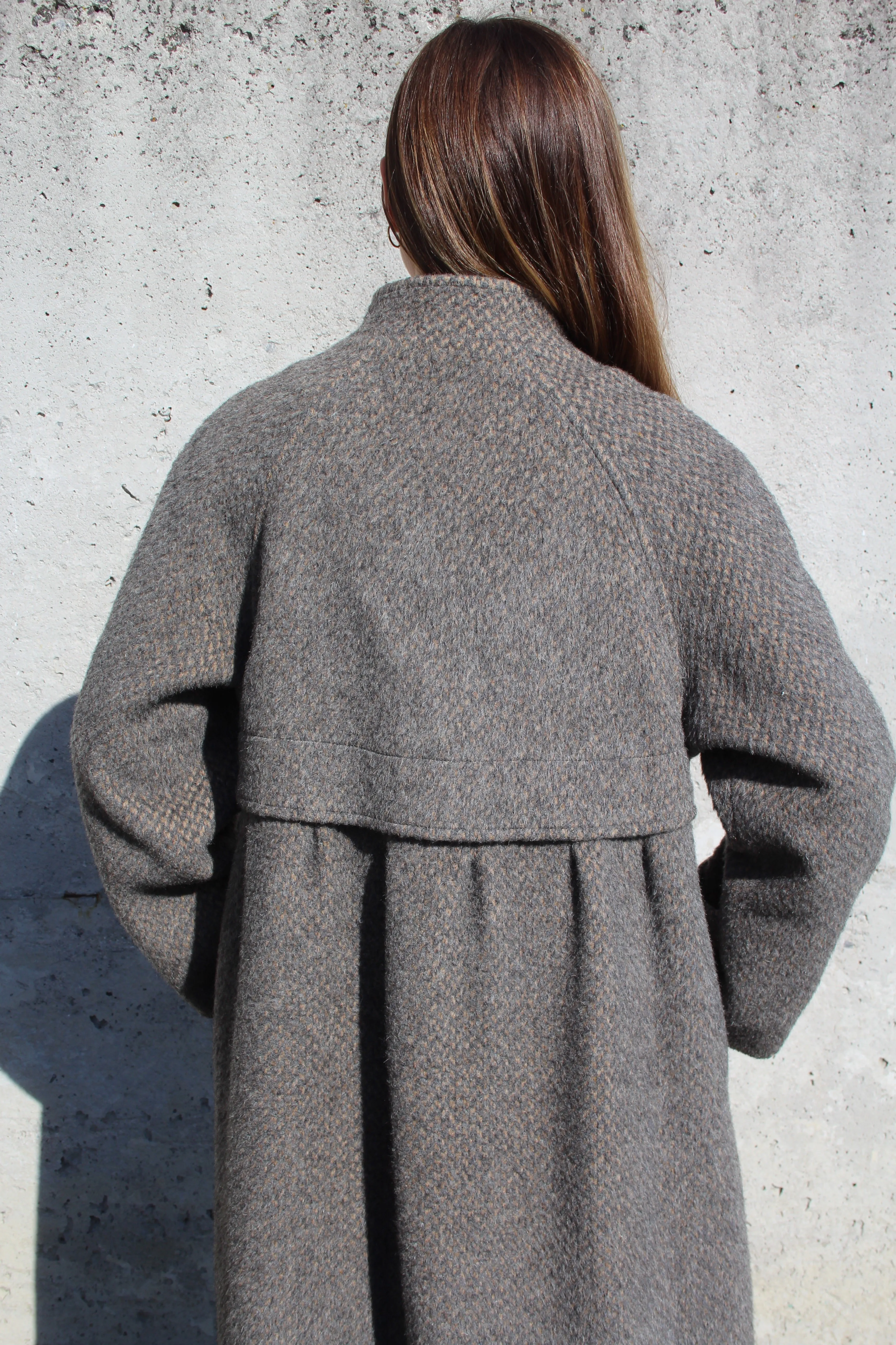 60s Yak Hair & Mohair Coat - L