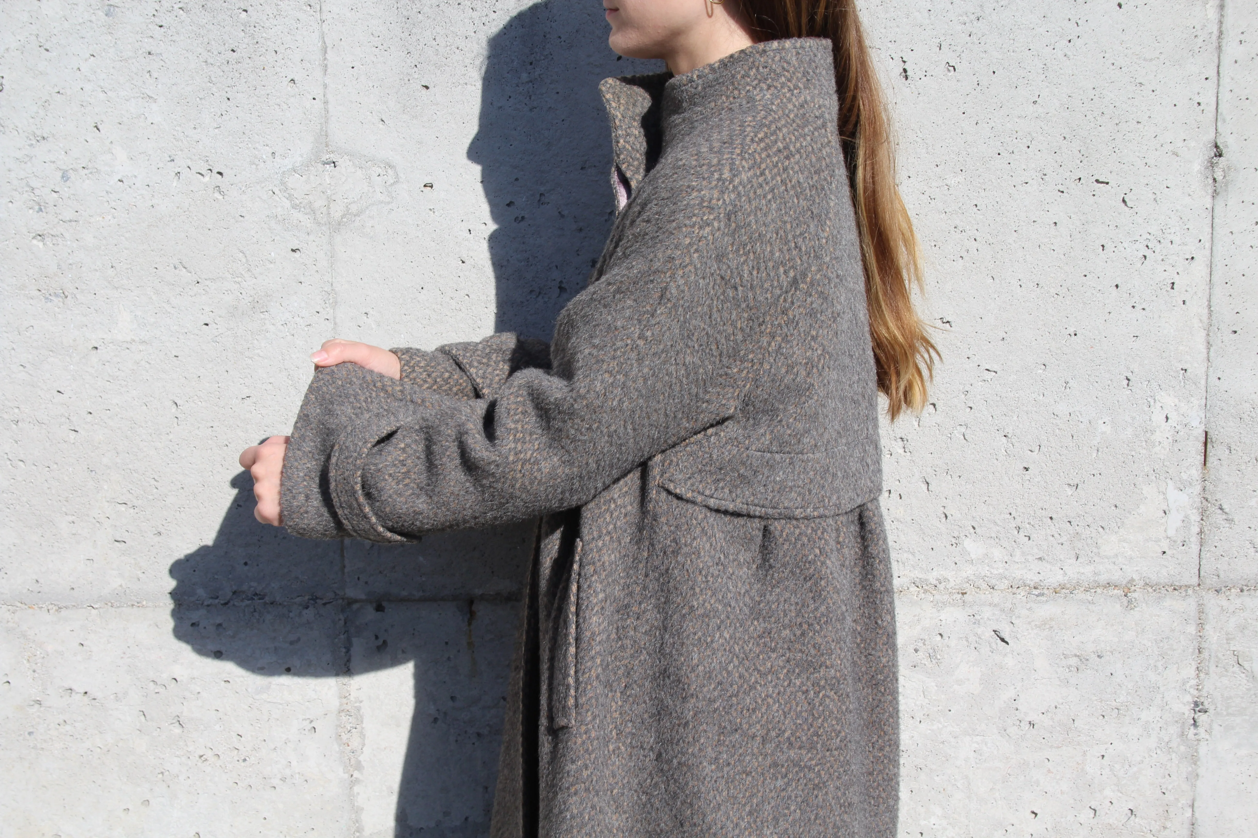 60s Yak Hair & Mohair Coat - L