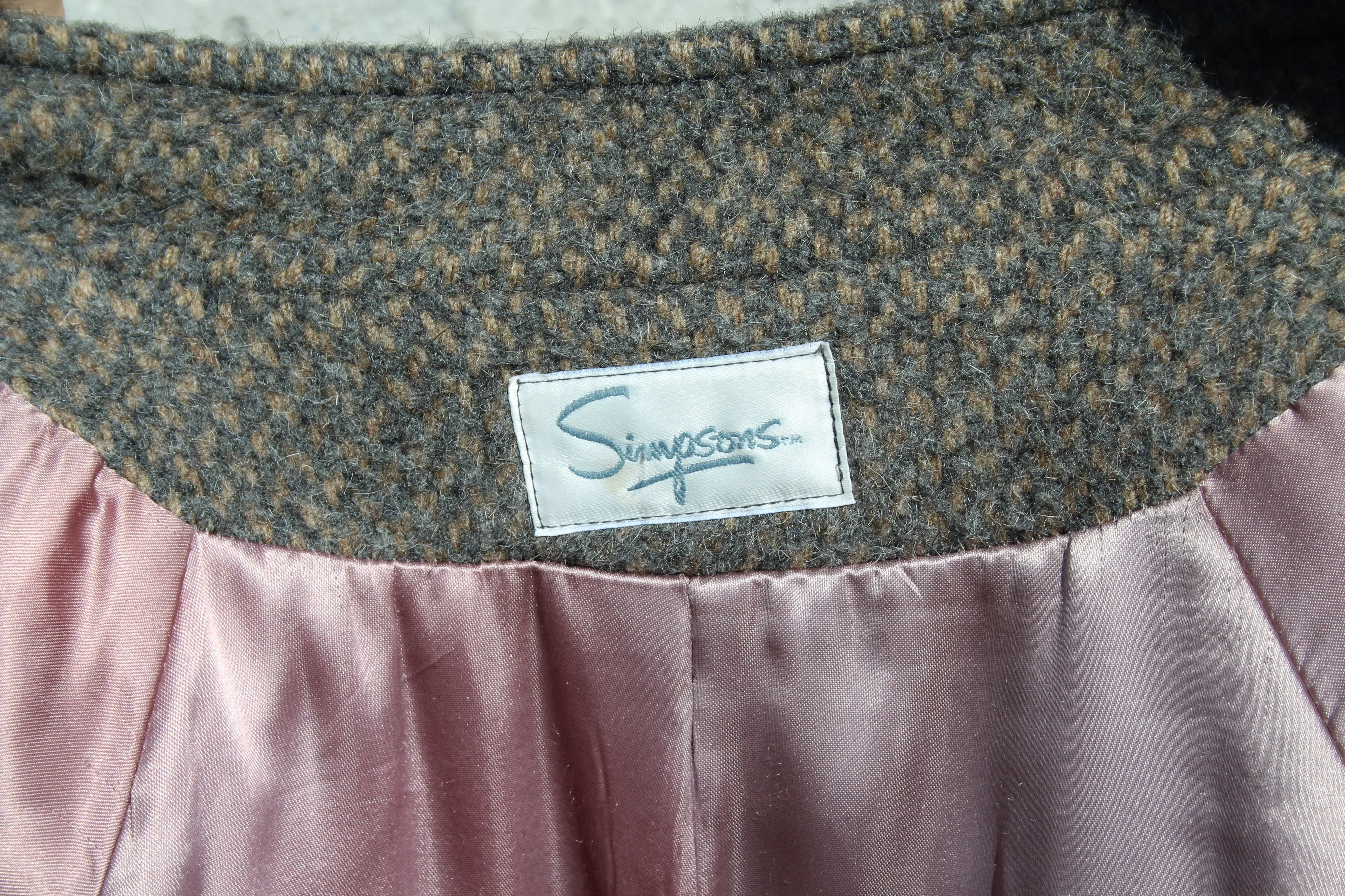 60s Yak Hair & Mohair Coat - L