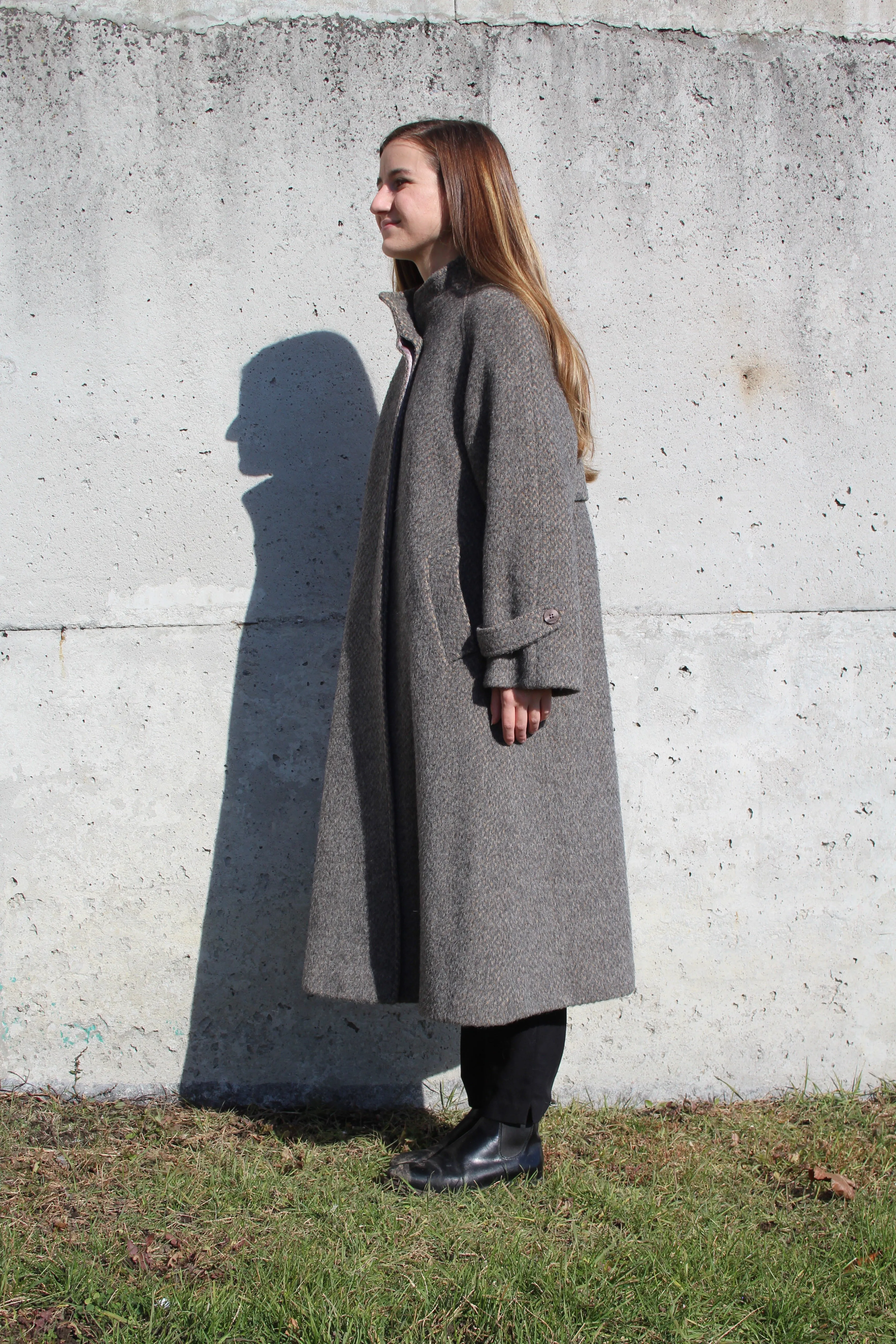 60s Yak Hair & Mohair Coat - L