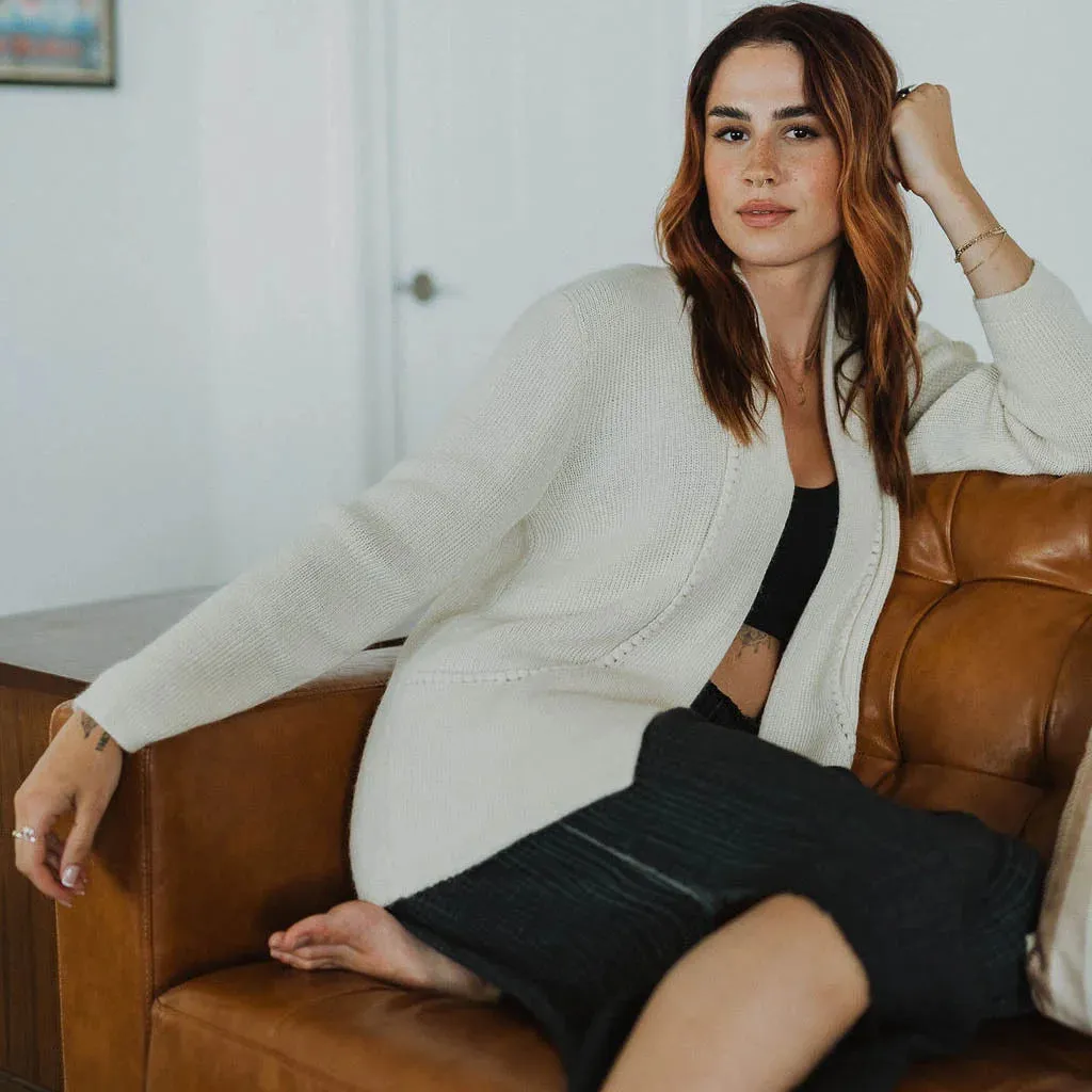 Alice Sweater w Hand-Crocheted Detail - Daisy