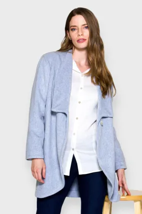 Alps Soft Blue Wool Coat