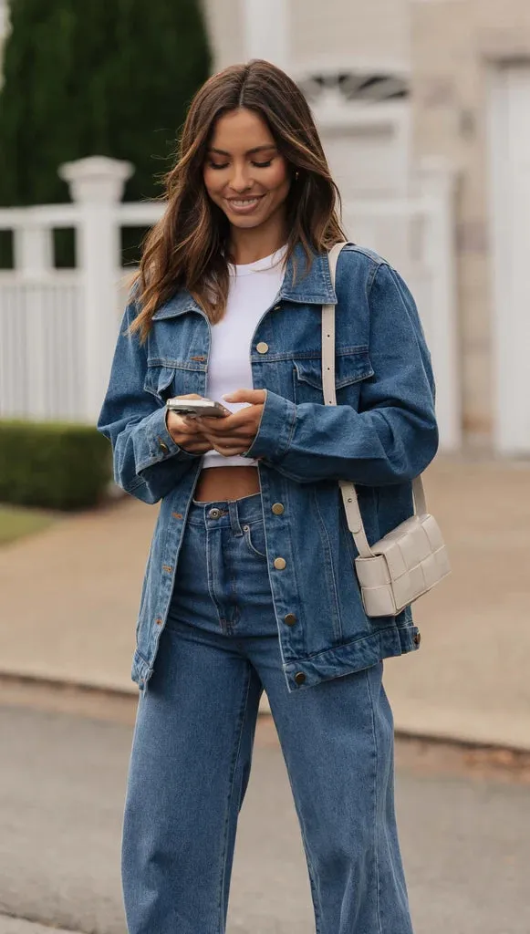 Blue Button Down Denim Jacket