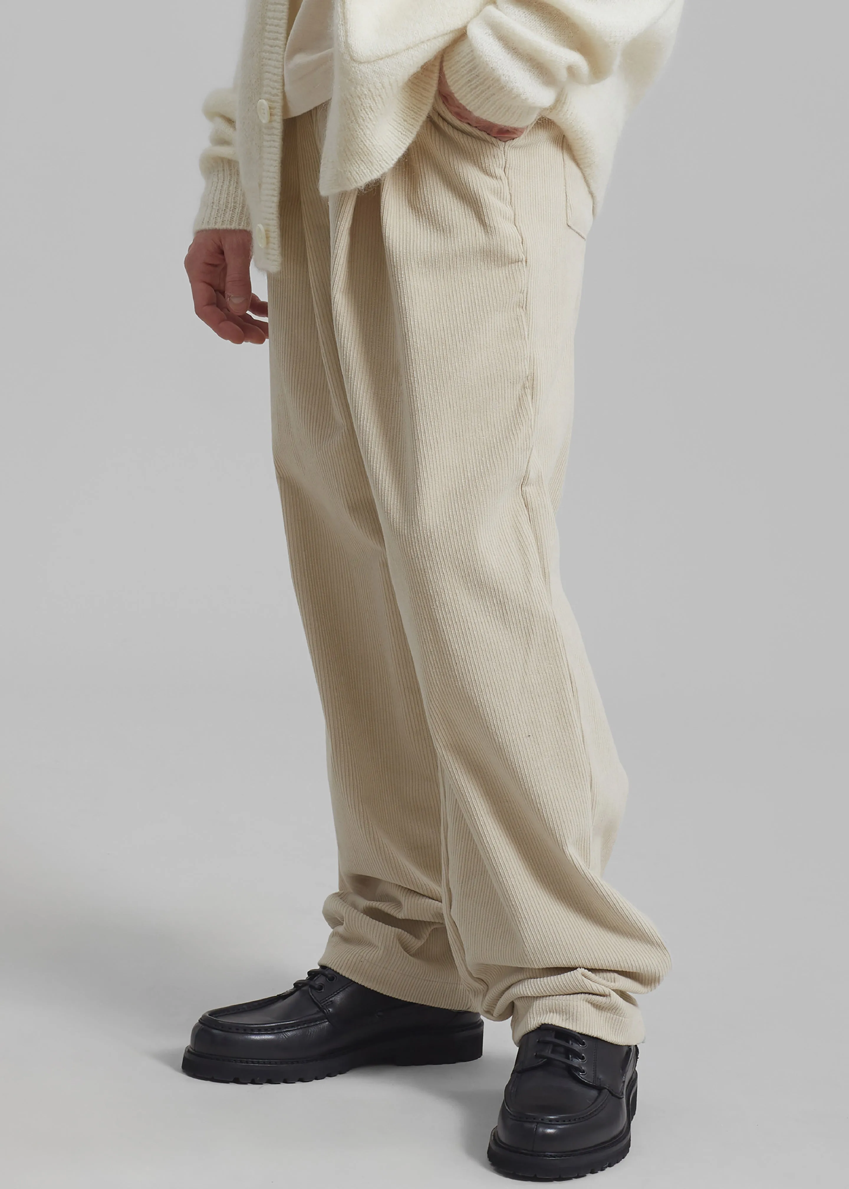 Camden Corduroy Pants - Cream