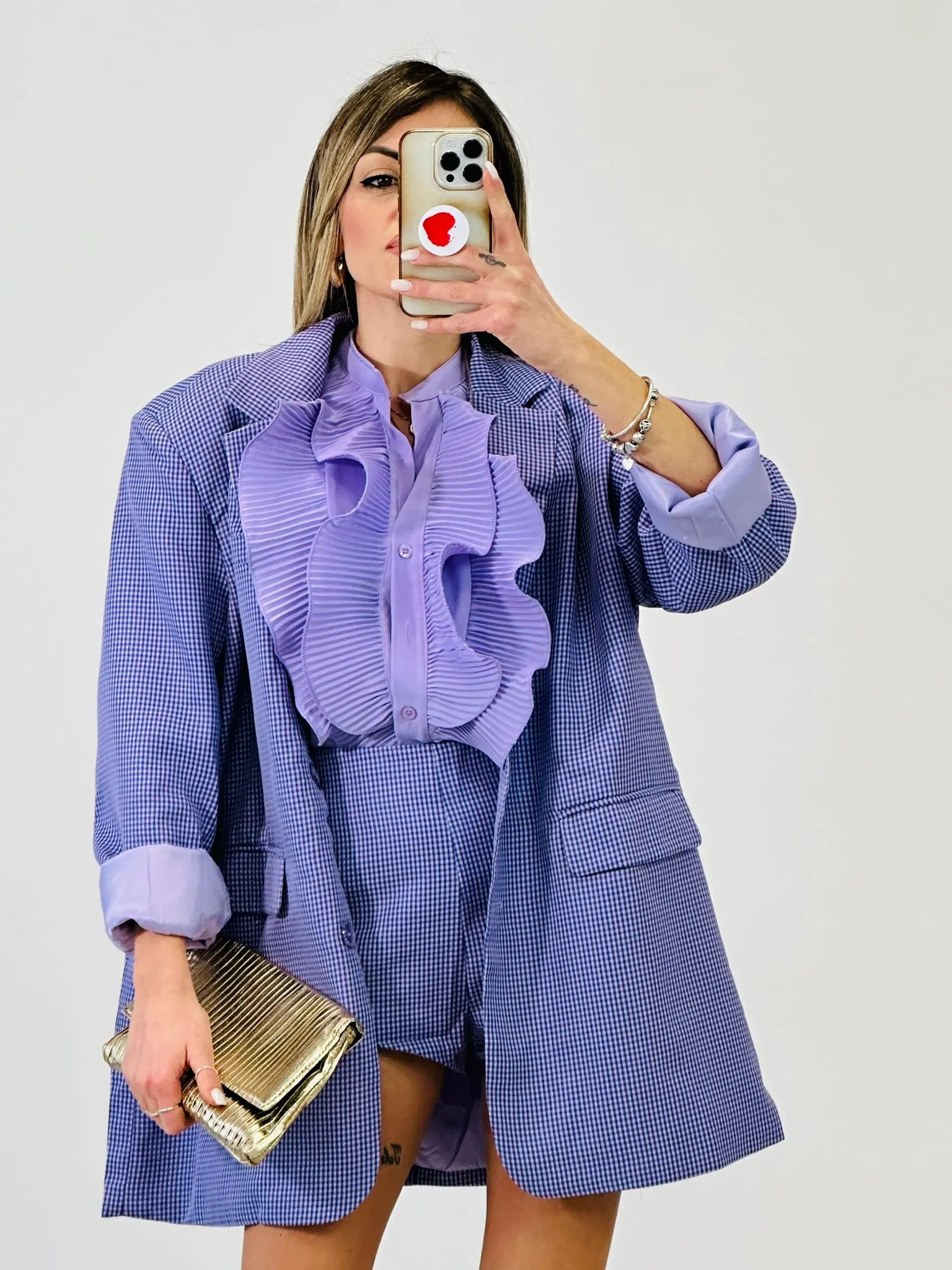 Coordinato Iris (Blazer   Pantaloncino) Lilla