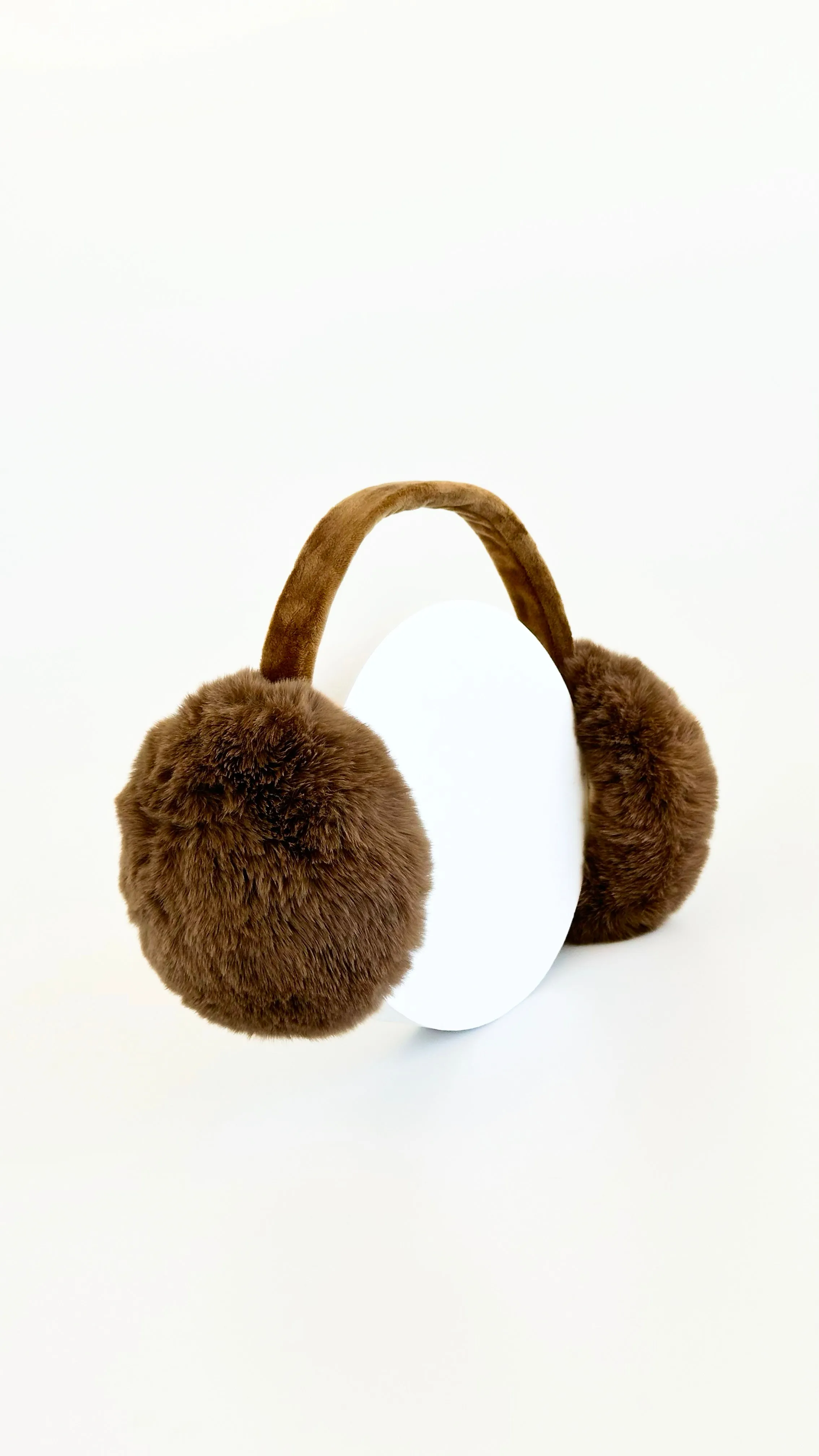 Fuzzy Ear Muffs - Camel