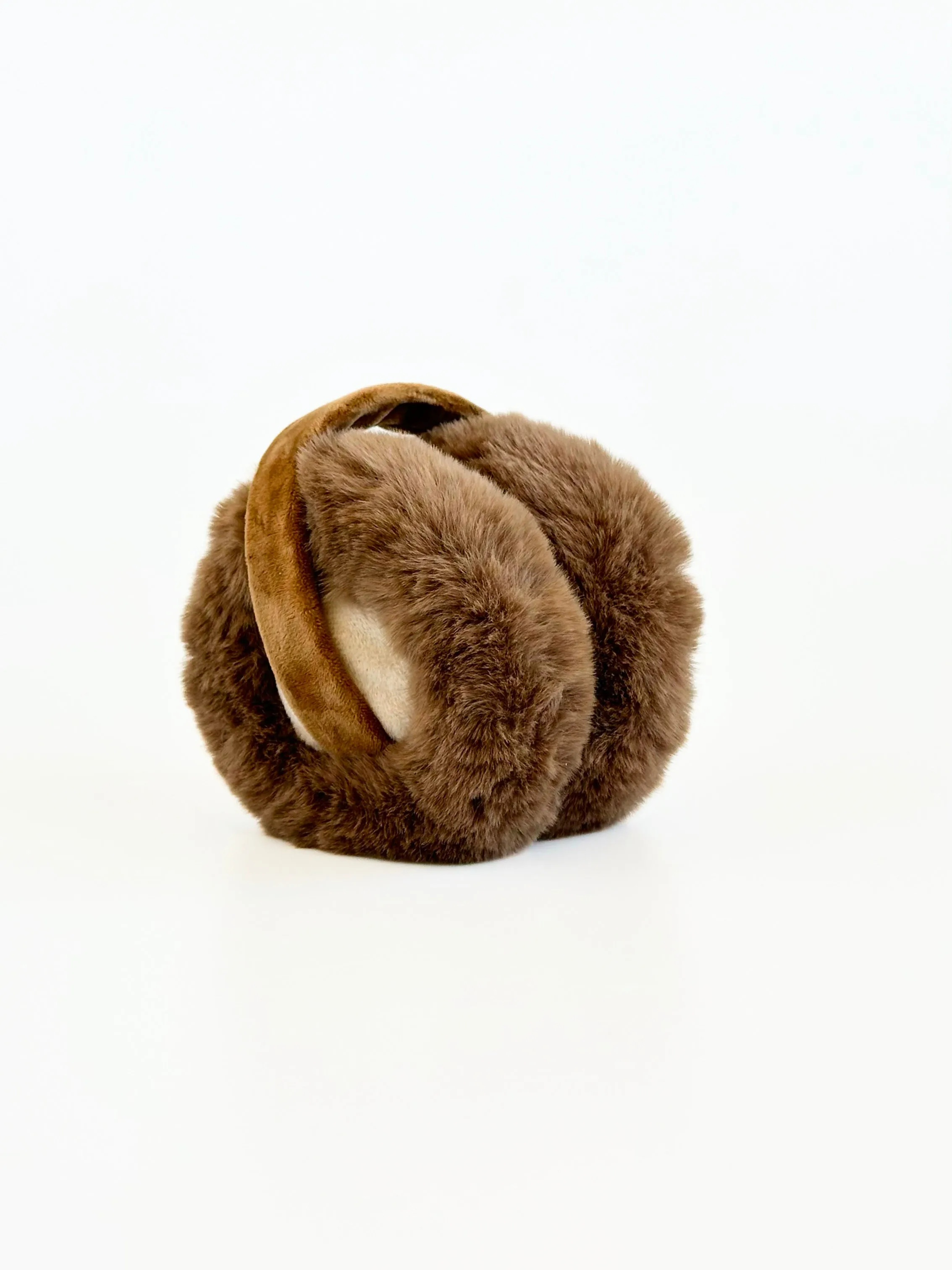 Fuzzy Ear Muffs - Camel