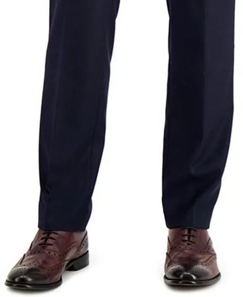 Kenneth Cole Reaction Mens Slim fit Dress Pants 30 / 30 navy Solid