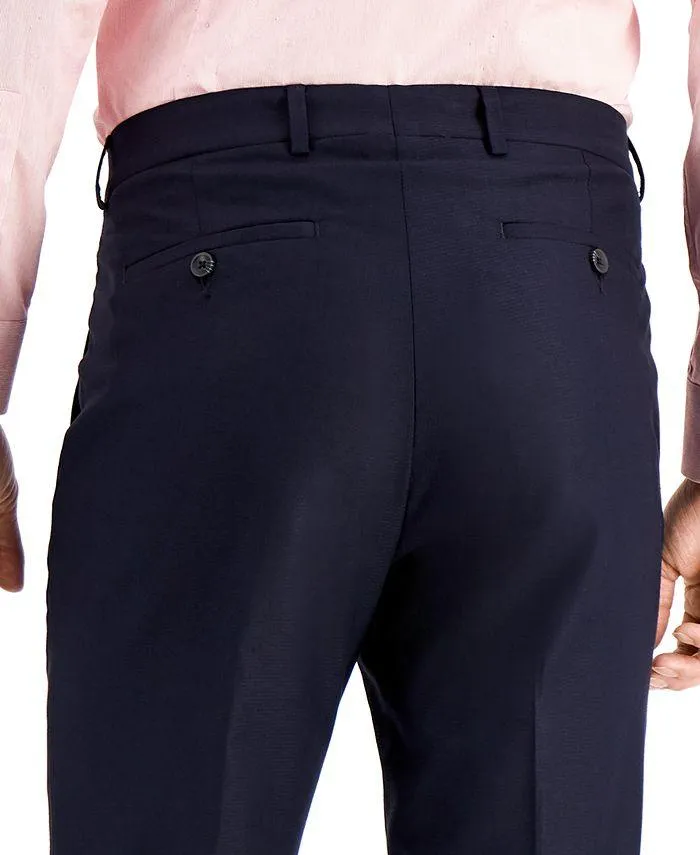 Kenneth Cole Reaction Mens Slim fit Dress Pants 30 / 30 navy Solid