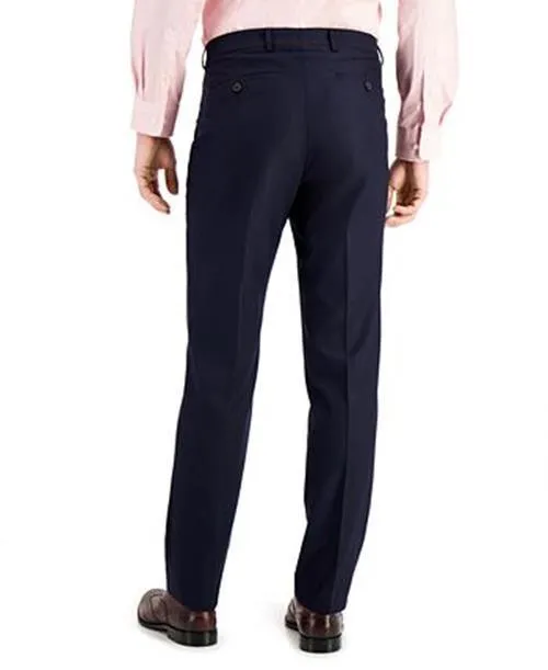 Kenneth Cole Reaction Mens Slim fit Dress Pants 30 / 30 navy Solid