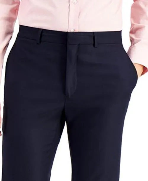 Kenneth Cole Reaction Mens Slim fit Dress Pants 30 / 30 navy Solid