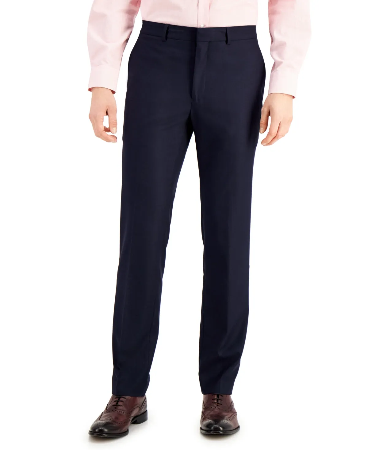 Kenneth Cole Reaction Mens Slim fit Dress Pants 30 / 30 navy Solid
