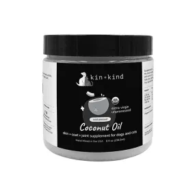 Kin   Kind Dog & Cat Supplement Cold Pressed Coconut Oil 16oz