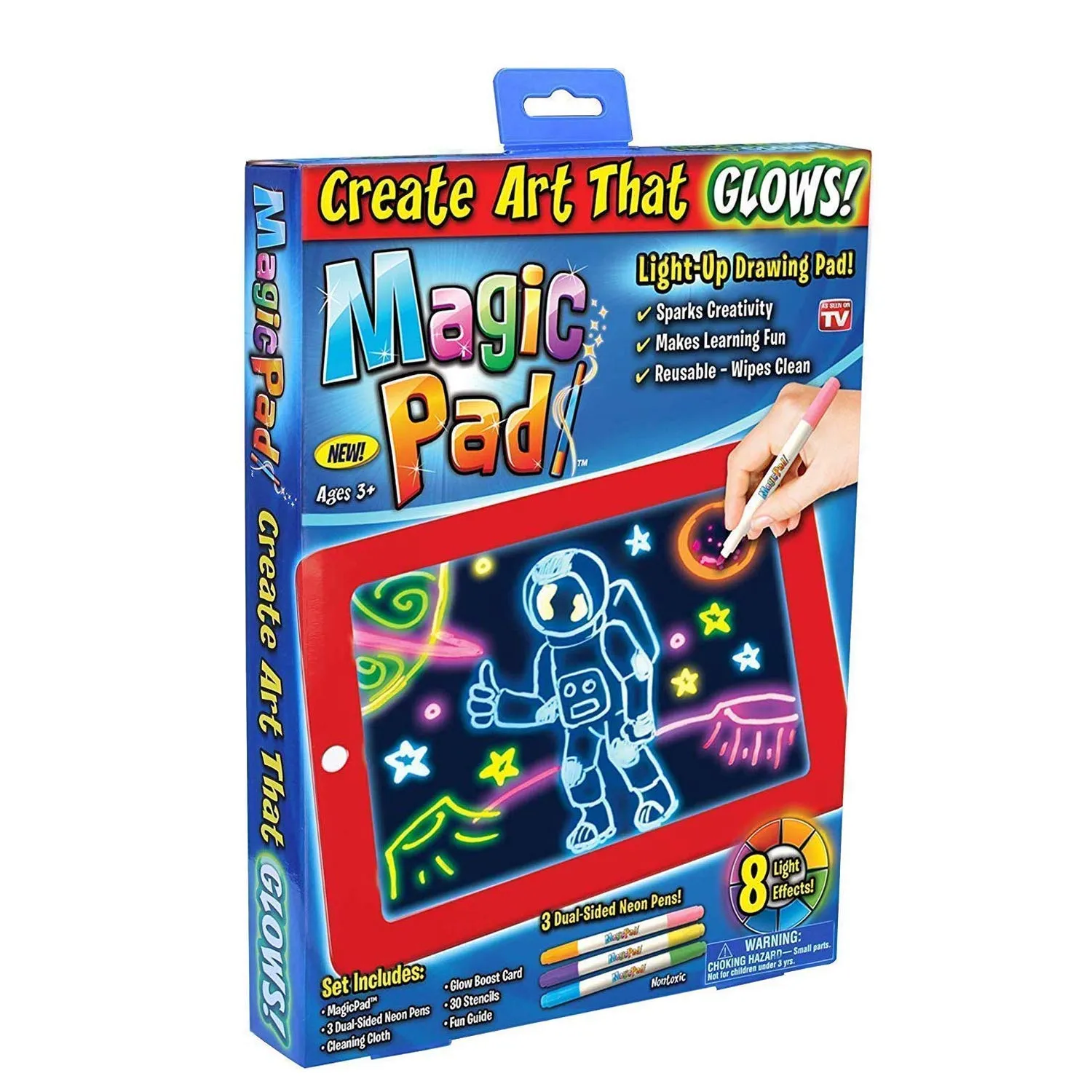 Magic Pad Light Up Glow Drawing Board LED Draw Sketch Tablet - H01431