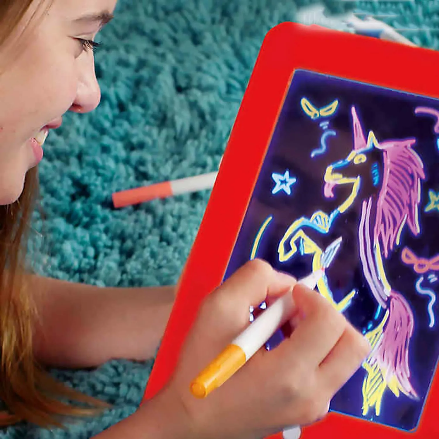 Magic Pad Light Up Glow Drawing Board LED Draw Sketch Tablet - H01431