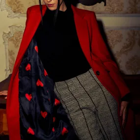 Red Crimson Queen Coat