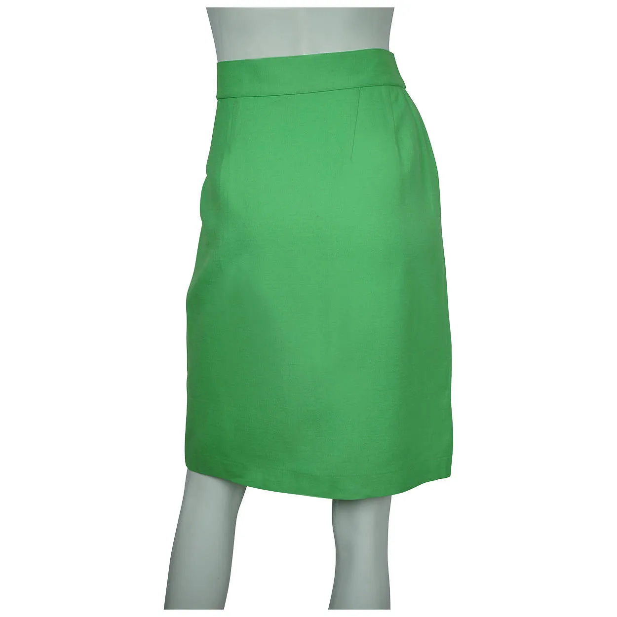 Vintage 1980s Thierry Mugler Bright Green Skirt Size Large