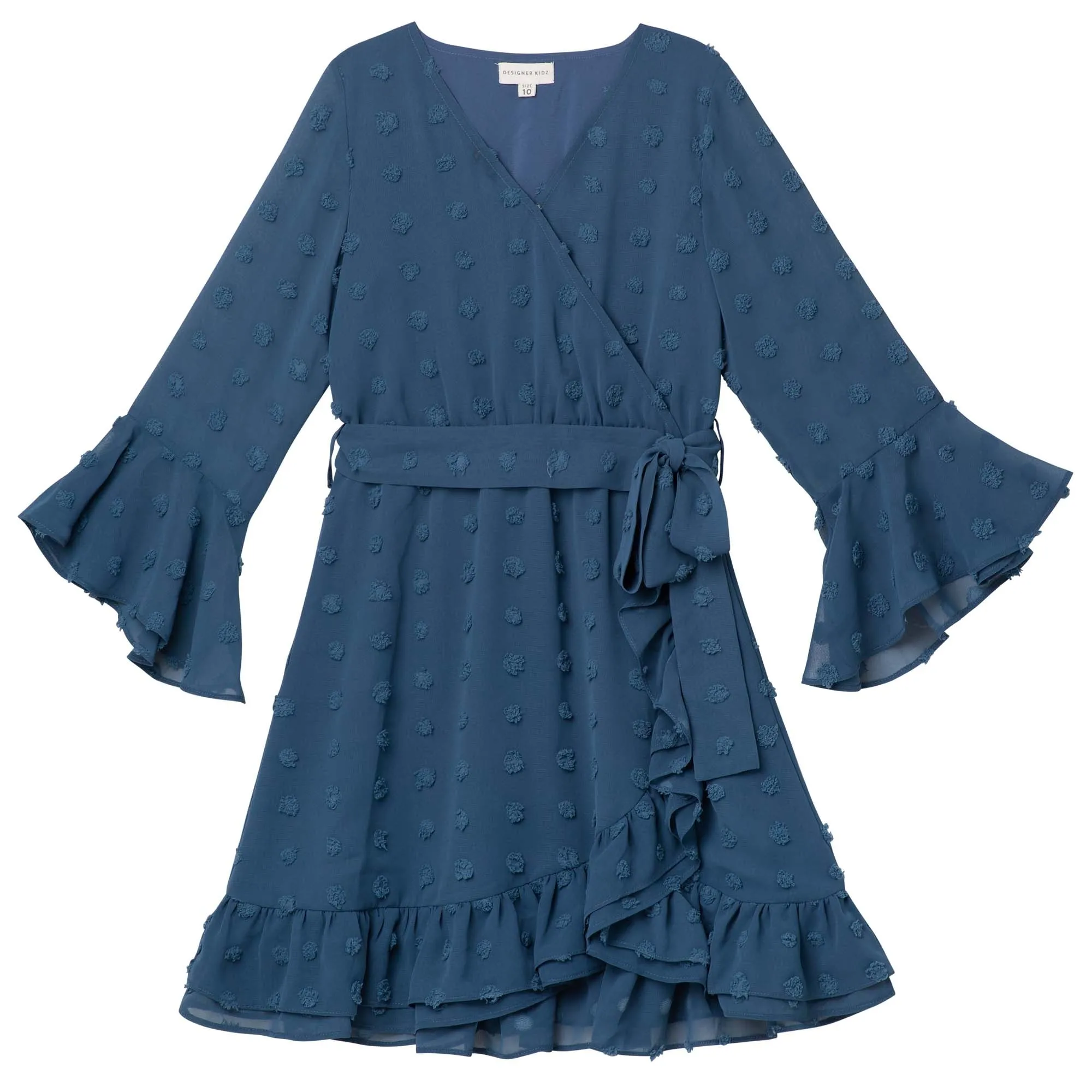 Winnie LS Wrap Dress by Designer Kidz