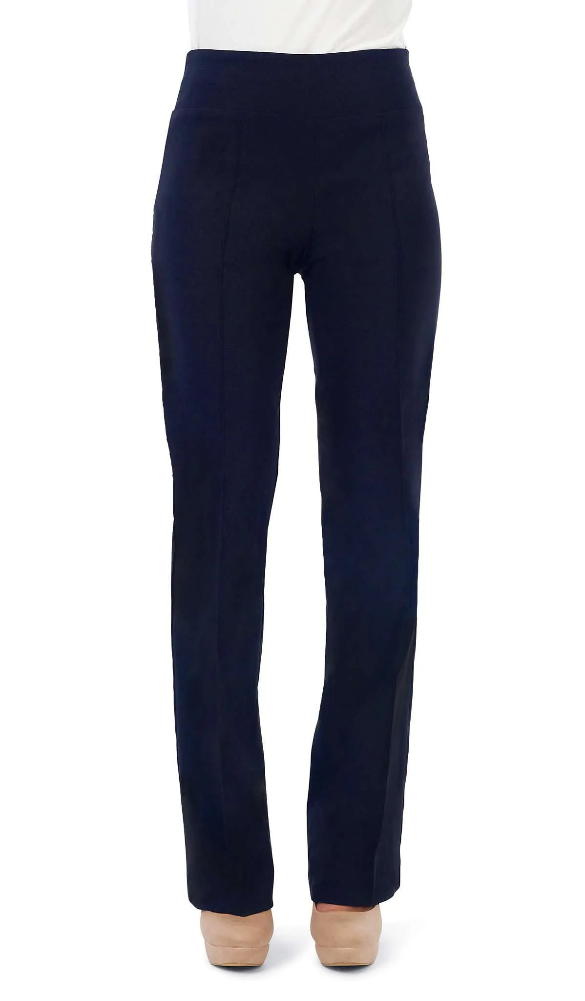 Women's Pants Navy Stretch Fabric  Flattering Comfort Fit Sizes S-XLARGE  Our Best Seller "Miracle Pant Made In Canada Yvonne Marie Boutiques