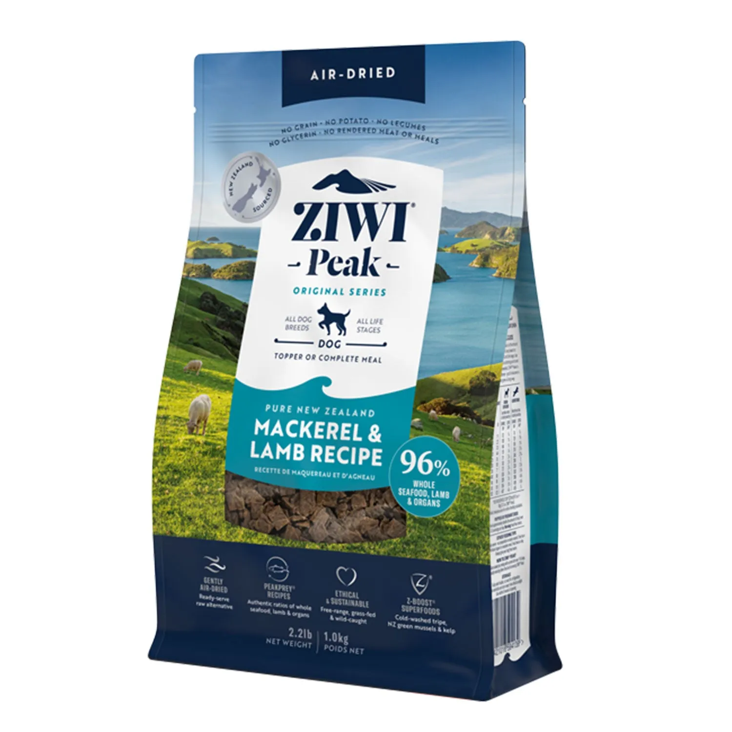 ZIWI Peak Mackerel & Lamb Air Dried Dry Dog Food
