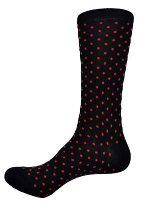 ZJ7008 Sartorial Red Dot Sock